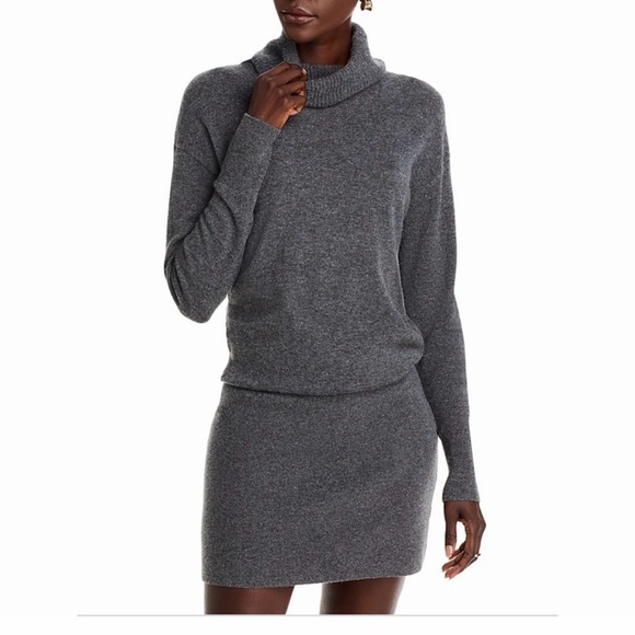 Veronica Beard Dresses & Skirts - Veronica Beard Charcoal Turtleneck Sweater Dress